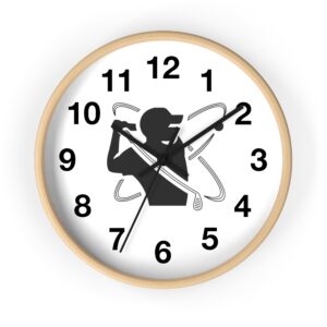 Golf Swing Wall Clock — Silent Modern Golf Decor for Golfers