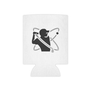 Golf Swing Can Cooler — Golfer Silhouette Beverage Koozie