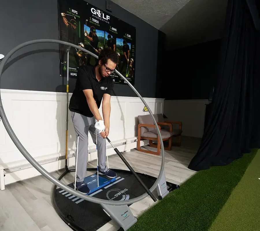 Treylan practices using Plane Swing